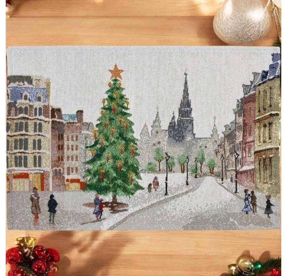 sander table + home Tischdecke Tischset X-mas in Town 32 x 48 cm sander table + home Tischdecke Tischset X-mas in Town 32 x 48 cm von sander table + home