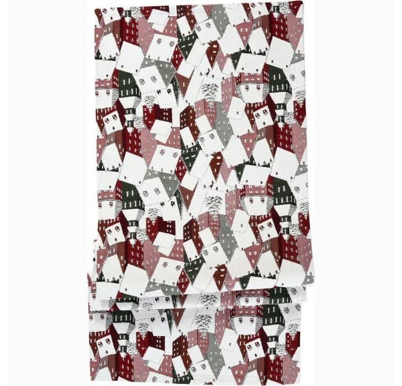 sander table + home Tischläufer Rooftop Grün/Rot 50 x 140 cm von sander table + home