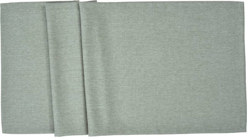 sander table + home Tischläufer SANDER * Tischläufer Reivo uni 50x140 cm taupe mit Leinen (1-tlg) von sander table + home