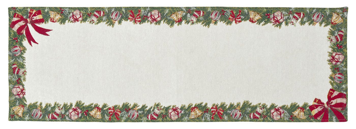 sander table + home Tischläufer Sander * Tischläufer X-Mas Frame 32 x 96 cm Gobelin (1-tlg) von sander table + home