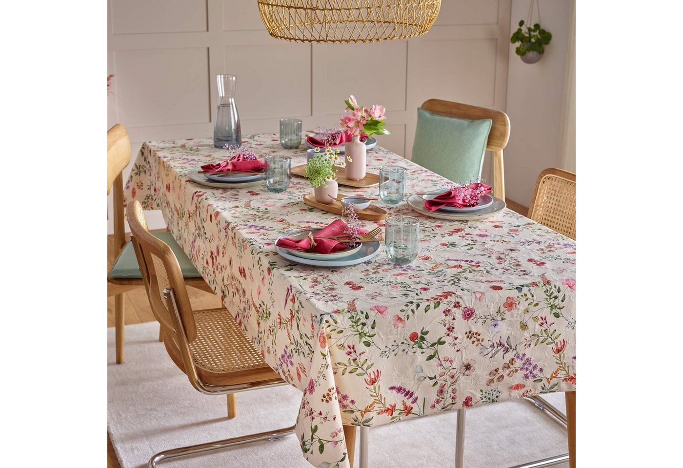 sander table + home Tischläufer Tischläufer Tess 50 x 140 cm Blumenwiese (1-tlg) von sander table + home