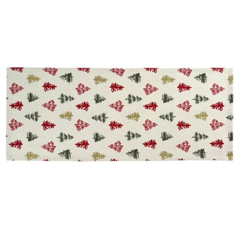 sander table + home Tischläufer Waldemar Gold/Rot 40 x 150 cm von sander table + home