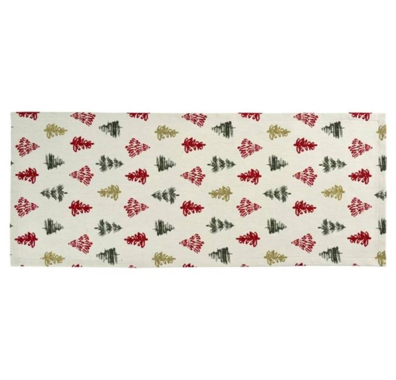 sander table + home Tischläufer Waldemar Gold/Rot 40 x 150 cm von sander table + home