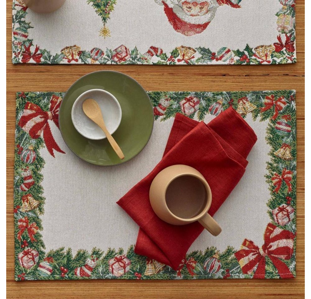 sander table + home Tischläufer X-mas Frame Natur sander table + home Tischläufer X-mas Frame Natur von sander table + home