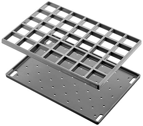 Sanit Ablageset für Multiset (anthrazit, Abtropfschale, Auflagerost, 4 Haken, Dübel, Schrauben) 60.006.00..0099 von Sanit
