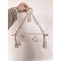 Küchenrollenhalter | Makrameeküchenrollenhalter Servietten Halterung Zewa Küchen Accessoire Küchenorganiser Boho von sanimakramee
