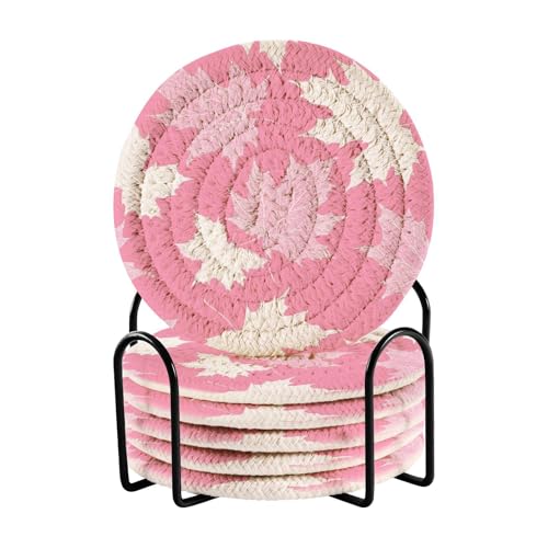 6 Stück Untersetzer Untersetzer für Couchtisch 6er Set mit Halter Hausbar Zubehör 10 cm von sanluoli