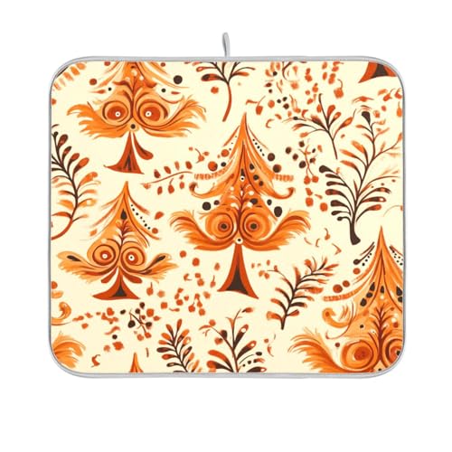 Abtropfmatte für Küche, Arbeitsplatte, Flasche, Trockner, 40,6 x 45,7 cm, Orange Abtropfmatte für Küche, Arbeitsplatte, Flasche, Trockner, 40,6 x 45,7 cm, Orange von sanluoli