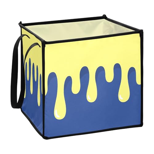 Asthetic Art Bunte Aufbewahrungsboxen für Büro, faltbar, kleiner Stoff, Würfelaufbewahrungskörbe, 13 x 13 x 13 cm von sanluoli