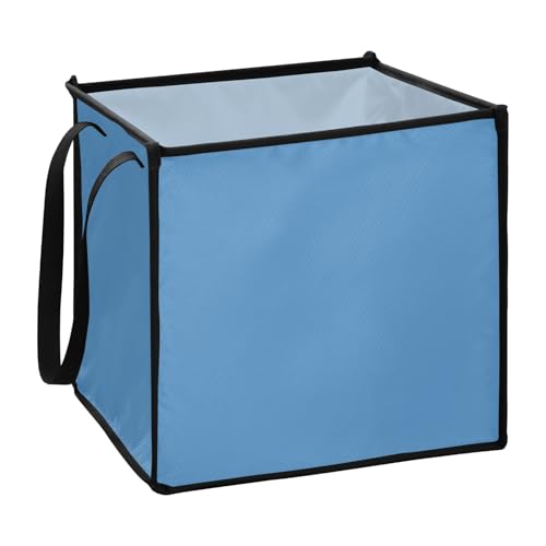 Aufbewahrungsboxen für Badezimmer, einfarbig, stahlblau, einfarbig, 33 x 33 x 33 cm von sanluoli