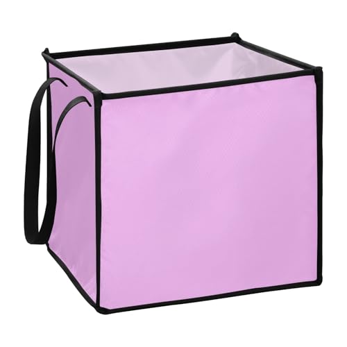 Aufbewahrungswürfel aus lila Stoff einfarbig Pflaume für Rv faltbar Decorativas Aufbewahrungsbox 13x13x13 In von sanluoli