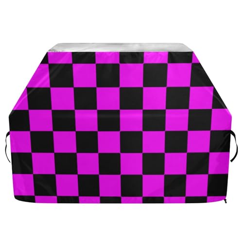 Buffalo Plaid Check Black Magenta Outdoor Grill Cover 65Inch Waterproof Heavy Duty Charcoal Grill Cover with Adjustable Drawstring for Dust Wind Buffalo Plaid Check Black Magenta Outdoor Grill Cover 65Inch Waterproof Heavy Duty Charcoal Grill Cover with Adjustable Drawstring for Dust Wind von sanluoli
