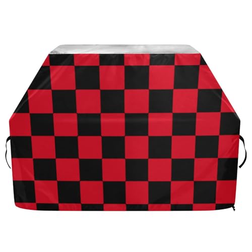 Buffalo Plaid Check Black Red Outdoor Fade and UV Resistant Smoker Covers 65Inch Waterproof Heavy Duty Barbecue Cover with Adjustable Drawstring for Dust Wind Buffalo Plaid Check Black Red Outdoor Fade and UV Resistant Smoker Covers 65Inch Waterproof Heavy Duty Barbecue Cover with Adjustable Drawstring for Dust Wind von sanluoli