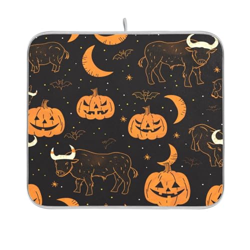 Buffalo for Trick Or Treat Orange Abtropfmatte Küche Theke Zubehör Arbeitsplatte Geschirr Abtropfmatte Küche Geschirrtrockner 40,6 x 45,7 cm Buffalo for Trick Or Treat Orange Abtropfmatte Küche Theke Zubehör Arbeitsplatte Geschirr Abtropfmatte Küche Geschirrtrockner 40,6 x 45,7 cm von sanluoli