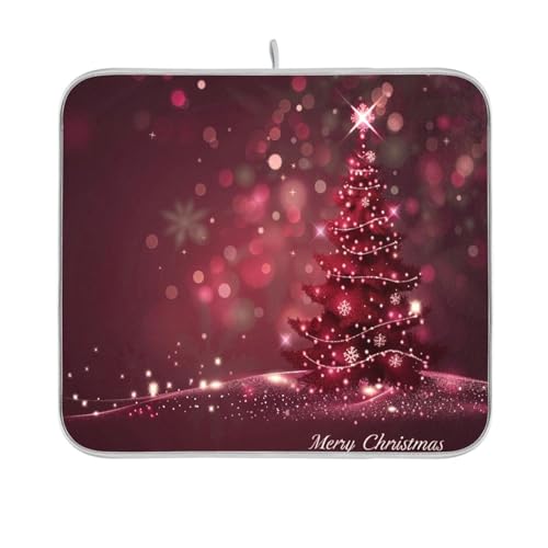 Burgunderrot Merry Christmas Geschirrmatte Arbeitsplatte Zubehör Küche Geschirrtrockner Matte Küche 40,6 x 45,7 cm Burgunderrot Merry Christmas Geschirrmatte Arbeitsplatte Zubehör Küche Geschirrtrockner Matte Küche 40,6 x 45,7 cm von sanluoli