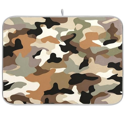Camouflage Rtero Abtropfmatte Küche Theke Abtropfmatte Arbeitsplatte Schutz Matte Flasche Trockner Matte XL Geschirr Abtropfmatten für Küche 18 x 24 cm Camouflage Rtero Abtropfmatte Küche Theke Abtropfmatte Arbeitsplatte Schutz Matte Flasche Trockner Matte XL Geschirr Abtropfmatten für Küche 18 x 24 cm von sanluoli