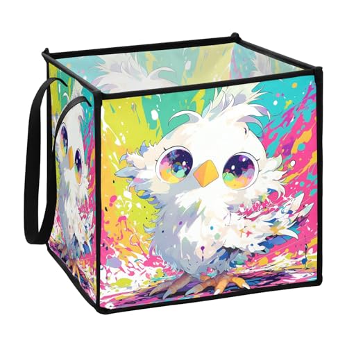 Colorful Bird Niedliche Regalkörbe für Rv Lösungen Faltbare Aufbewahrungsboxen Würfel Stoff 13x13x13 In von sanluoli