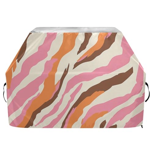 Große Grillabdeckung für den Außenbereich, Lachs, Pfirsich und Sandbeige, 165 cm, wasserdicht, strapazierfähig, mit verstellbarem Kordelzug für Staub und Wind Große Grillabdeckung für den Außenbereich, Lachs, Pfirsich und Sandbeige, 165 cm, wasserdicht, strapazierfähig, mit verstellbarem Kordelzug für Staub und Wind von sanluoli