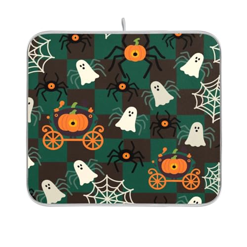 Halloween Funny Spider Checker Abtropfmatte Abtropfgestell Küchentheke Küchenzubehör für Arbeitsplatte Küchenhelfer hitzebeständig 40,6 x 45,7 cm Halloween Funny Spider Checker Abtropfmatte Abtropfgestell Küchentheke Küchenzubehör für Arbeitsplatte Küchenhelfer hitzebeständig 40,6 x 45,7 cm von sanluoli