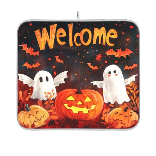 Nightmare Halloween Abtropfmatte Küchenmatte Theke Abtropfmatte und Rack Küche Geschirrtrockner 40,6 x 45,7 cm Nightmare Halloween Abtropfmatte Küchenmatte Theke Abtropfmatte und Rack Küche Geschirrtrockner 40,6 x 45,7 cm von sanluoli