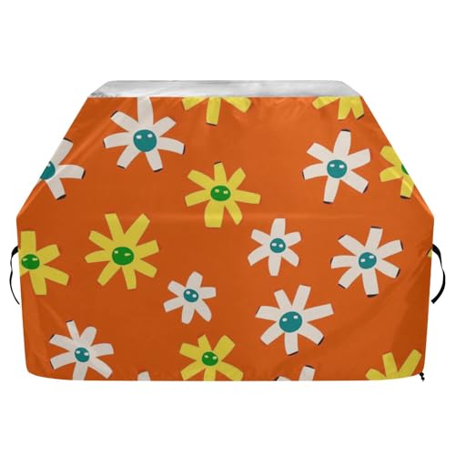 Orange Art Sonnenblumen-Grillabdeckung für den Außenbereich, 165 cm, wasserdicht, strapazierfähig, mit verstellbarem Kordelzug für Staub und Wind Orange Art Sonnenblumen-Grillabdeckung für den Außenbereich, 165 cm, wasserdicht, strapazierfähig, mit verstellbarem Kordelzug für Staub und Wind von sanluoli
