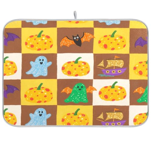 Orange Checkerboard Halloween Abtropfmatte Küche Arbeitsplatte Matte Geschirr Abtropfmatte Tuch saugfähige Küchenmatte XL Mikrofaser Geschirrabtropfmatte 45,7 x 61 cm Orange Checkerboard Halloween Abtropfmatte Küche Arbeitsplatte Matte Geschirr Abtropfmatte Tuch saugfähige Küchenmatte XL Mikrofaser Geschirrabtropfmatte 45,7 x 61 cm von sanluoli