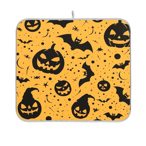 Ornamente Pocu Hallowen Abtropfmatte Küche Arbeitsplatte Matte Geschirr Trocknungsmatten Luftfritteuse Hitzebeständige Matte 40,6 x 45,7 cm Ornamente Pocu Hallowen Abtropfmatte Küche Arbeitsplatte Matte Geschirr Trocknungsmatten Luftfritteuse Hitzebeständige Matte 40,6 x 45,7 cm von sanluoli