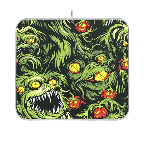 Scary Living Dead Halloween Abtropfmatte Geschirrabtropfmatte für Küchentheke Abflussmatte Küche saugfähige Matte 40,6 x 45,7 cm Scary Living Dead Halloween Abtropfmatte Geschirrabtropfmatte für Küchentheke Abflussmatte Küche saugfähige Matte 40,6 x 45,7 cm von sanluoli