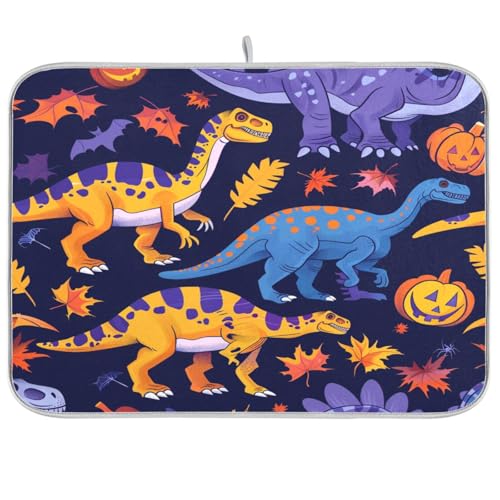Spooky Season Jurassic T-Rex Abtropfmatte für Küchentheke trocken matt Theke Wärmematte XL Abtropfmatte für Geschirr 18 x 24 cm Spooky Season Jurassic T-Rex Abtropfmatte für Küchentheke trocken matt Theke Wärmematte XL Abtropfmatte für Geschirr 18 x 24 cm von sanluoli