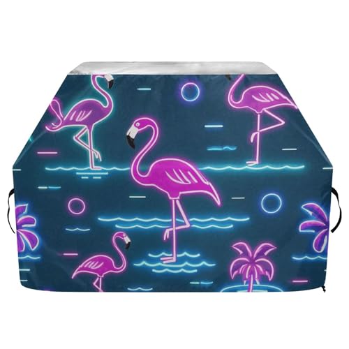 Summer Neon Flamingo Wave Navy Blue Outdoor BBQ Grill Cover 65Inch Waterproof Heavy Duty Barbecue Gas Grill Covers with Adjustable Drawstring for Dust Wind Summer Neon Flamingo Wave Navy Blue Outdoor BBQ Grill Cover 65Inch Waterproof Heavy Duty Barbecue Gas Grill Covers with Adjustable Drawstring for Dust Wind von sanluoli