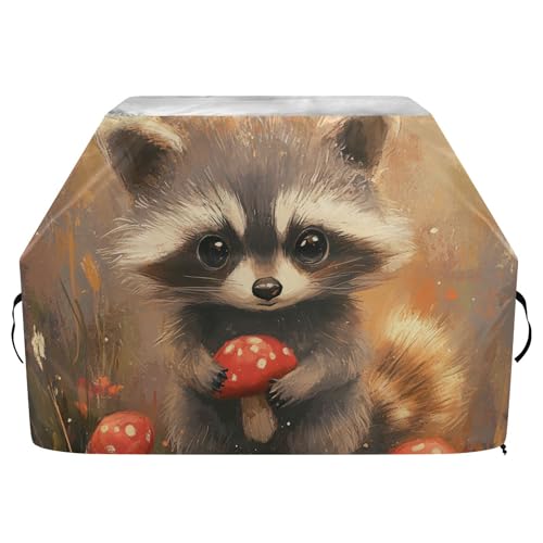 Sweet Raccoon Terrakotta-Outdoor-Grillabdeckung, 165 cm, wasserdicht, strapazierfähig, mit verstellbarem Kordelzug für Staub und Wind Sweet Raccoon Terrakotta-Outdoor-Grillabdeckung, 165 cm, wasserdicht, strapazierfähig, mit verstellbarem Kordelzug für Staub und Wind von sanluoli