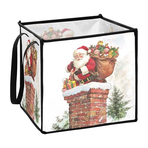 Weihnachtsmann klettert den Kamin Behälter für die Lieferung von Blättern Aufbewahrungsbox 33 x 13 x 13 in Weihnachtsmann klettert den Kamin Behälter für die Lieferung von Blättern Aufbewahrungsbox 33 x 13 x 13 in von sanluoli