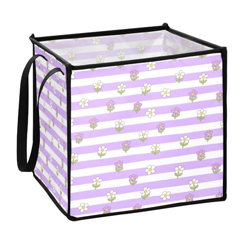 sanluoli Aufbewahrungsbehälter für Quilt-Seil, gestreift, Violett und Weiß, 33 x 33 x 33 cm sanluoli Aufbewahrungsbehälter für Quilt-Seil, gestreift, Violett und Weiß, 33 x 33 x 33 cm von sanluoli