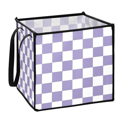 sanluoli Aufbewahrungsboxen für Bettwäsche, zusammenklappbar, extra groß, Stoffwürfel, 33 x 33 x 33 cm, Violett und Weiß sanluoli Aufbewahrungsboxen für Bettwäsche, zusammenklappbar, extra groß, Stoffwürfel, 33 x 33 x 33 cm, Violett und Weiß von sanluoli