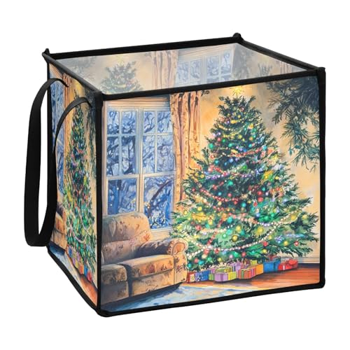sanluoli Aufbewahrungskörbe für Weihnachtsbäume, für Bettwäsche, faltbar, 33 x 33 x 33 cm sanluoli Aufbewahrungskörbe für Weihnachtsbäume, für Bettwäsche, faltbar, 33 x 33 x 33 cm von sanluoli