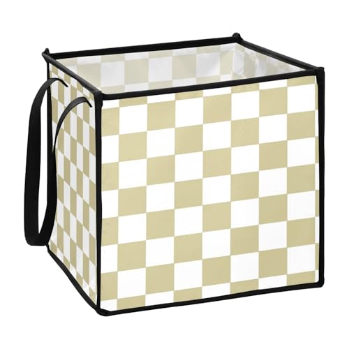 sanluoli Aufbewahrungskorb für Küche, zusammenklappbar, Seil-Organizer und Aufbewahrungskorb, 33 x 33 x 33 cm, Gelb und Weiß sanluoli Aufbewahrungskorb für Küche, zusammenklappbar, Seil-Organizer und Aufbewahrungskorb, 33 x 33 x 33 cm, Gelb und Weiß von sanluoli