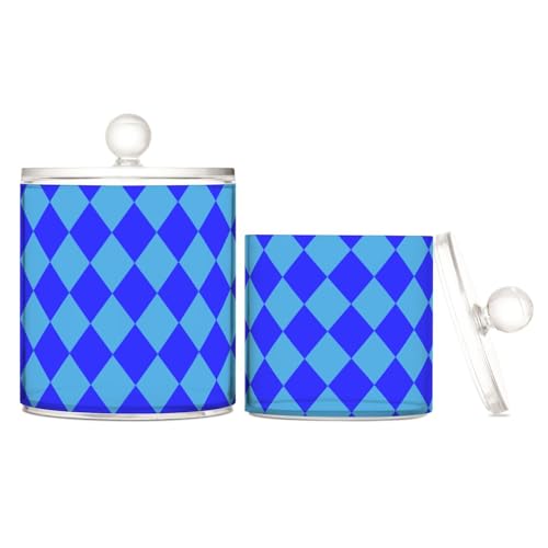 sanluoli Buffalo Plaid Blue Cyan Clear Plastic storage organizer with lid Dresser Essentials Decorative storage bins for Wattestäbchen, Wattepads, Zahnseide-Picker, Büroklammern, S, 2 Stück sanluoli Buffalo Plaid Blue Cyan Clear Plastic storage organizer with lid Dresser Essentials Decorative storage bins for Wattestäbchen, Wattepads, Zahnseide-Picker, Büroklammern, S, 2 Stück von sanluoli