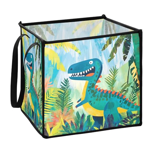 sanluoli Dinosaurier-Aufbewahrungskörbe für Garage, zusammenklappbar, 33 x 33 x 33 cm sanluoli Dinosaurier-Aufbewahrungskörbe für Garage, zusammenklappbar, 33 x 33 x 33 cm von sanluoli
