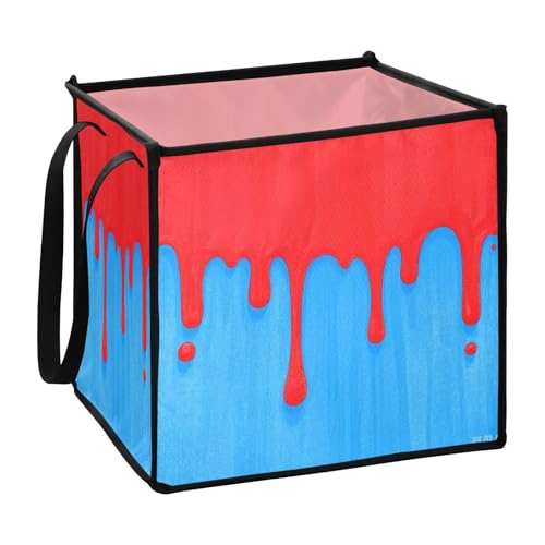 sanluoli Fashion Street Graffiti-Malerei, faltbare Aufbewahrungskörbe, Körbe für Bettlaken, Campingkörbe, Organisation und Aufbewahrungsboxen, 33 x 33 x 33 cm, Rot / Blau sanluoli Fashion Street Graffiti-Malerei, faltbare Aufbewahrungskörbe, Körbe für Bettlaken, Campingkörbe, Organisation und Aufbewahrungsboxen, 33 x 33 x 33 cm, Rot / Blau von sanluoli