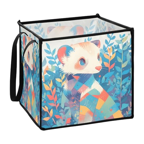sanluoli Frettchen-Aufbewahrungskörbe für Schrank, Camping, Stoffkörbe, 33 x 33 x 33 cm sanluoli Frettchen-Aufbewahrungskörbe für Schrank, Camping, Stoffkörbe, 33 x 33 x 33 cm von sanluoli