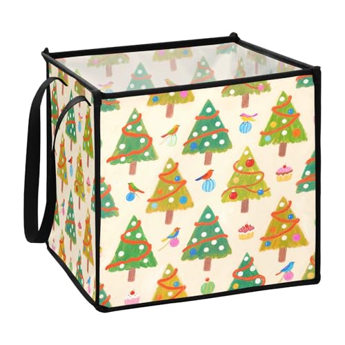 sanluoli Merry Christmas Aufbewahrungsbox für Schlafzimmer, zusammenklappbar, Zubehör und Aufbewahrungskorb, 33 x 33 x 33 cm, Grün sanluoli Merry Christmas Aufbewahrungsbox für Schlafzimmer, zusammenklappbar, Zubehör und Aufbewahrungskorb, 33 x 33 x 33 cm, Grün von sanluoli