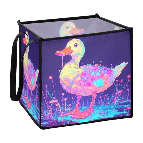 sanluoli Nette Cayuga Duck Cayuga Aufbewahrungsboxen aus Stoff für Bettwäsche Aufbewahrungskörbe 33 x 33 x 33 Zoll sanluoli Nette Cayuga Duck Cayuga Aufbewahrungsboxen aus Stoff für Bettwäsche Aufbewahrungskörbe 33 x 33 x 33 Zoll von sanluoli
