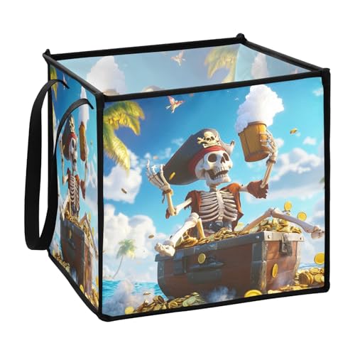 sanluoli Piratenschatz Strand Kokosnussbäume Speisekammer Körbe für Garage zusammenklappbar Dekor Speisekammer Körbe 33 x 33 x 33 cm sanluoli Piratenschatz Strand Kokosnussbäume Speisekammer Körbe für Garage zusammenklappbar Dekor Speisekammer Körbe 33 x 33 x 33 cm von sanluoli