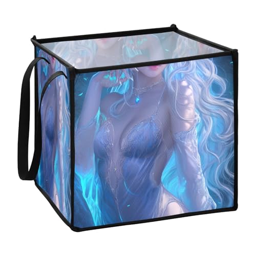 sanluoli Sexy Elf Girl Fantasy faltbare Aufbewahrungskörbe für Bettwäsche, quadratisch, 33 x 33 x 33 cm sanluoli Sexy Elf Girl Fantasy faltbare Aufbewahrungskörbe für Bettwäsche, quadratisch, 33 x 33 x 33 cm von sanluoli