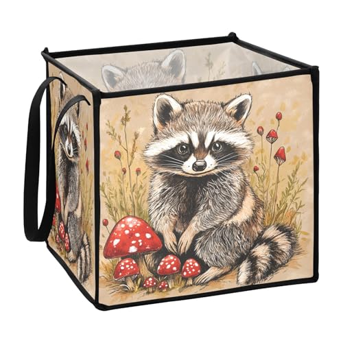sanluoli Süße Raccoon Terrakotta Kleidung Aufbewahrungskorb für Schrank Faltschrank Lieferung Dekorative Körbe 13x13x13 In sanluoli Süße Raccoon Terrakotta Kleidung Aufbewahrungskorb für Schrank Faltschrank Lieferung Dekorative Körbe 13x13x13 In von sanluoli