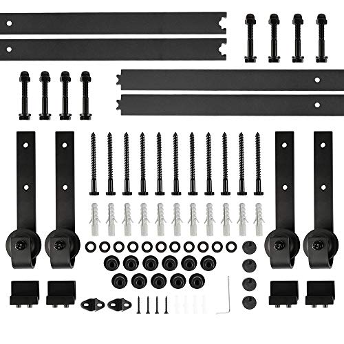 Schiebetürsystem, Schienensystem, 366 cm Schiebetürbeschlag Kit (klassischer Stil für 2 Türen) von sarah