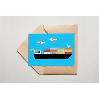 Postkarte Boot | in A6 Format Postkarte Boot | in A6 Format von sarahdaubdesign
