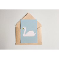 Postkarte Schwan | in A6 Format Postkarte Schwan | in A6 Format von sarahdaubdesign
