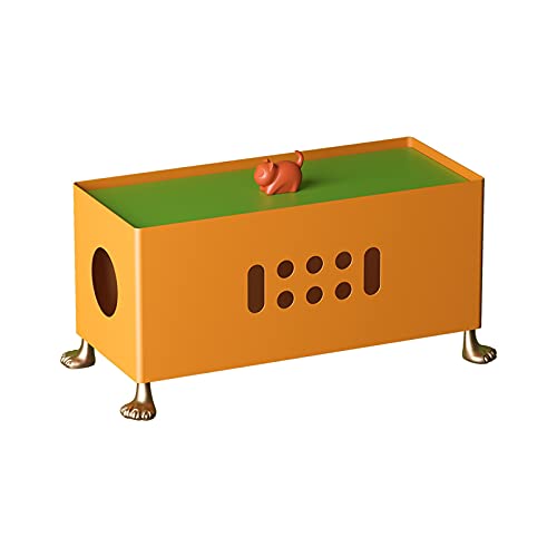 Kabelbox Große Lagerungsdrähte Keeper Halter Metall Kabel Management Box mit Katze Cover Desktop Netzkabel Aufbewahrungsbox Kreative Power Strip Organizer Box Cable Management Box ( Color : Orange ) Kabelbox Große Lagerungsdrähte Keeper Halter Metall Kabel Management Box mit Katze Cover Desktop Netzkabel Aufbewahrungsbox Kreative Power Strip Organizer Box Cable Management Box ( Color : Orange ) von sararui