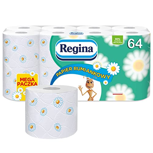 Regina Toilettenpapier mit Kamillenduft, fein und fest PZH-Hygienezertifikat (64 rollen) von sarcia.eu